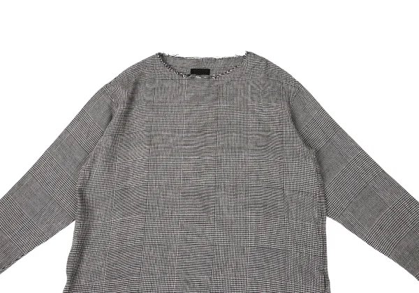 S'YTE Glen Check Cuting Zip Blouse K-171228_003