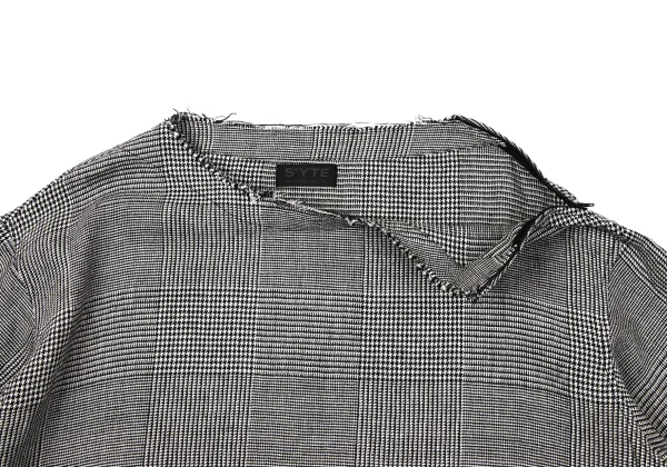 S'YTE Glen Check Cuting Zip Blouse K-171228_006