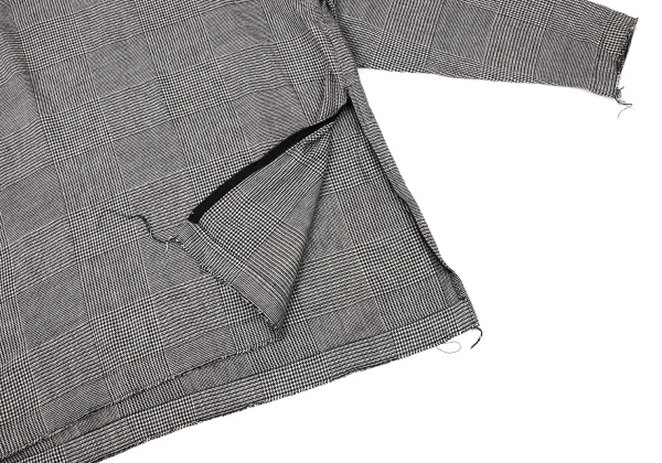 S'YTE Glen Check Cuting Zip Blouse K-171228_010