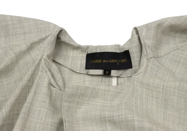 COMME des GARCONS Hem Different Material Switching Deformation Bolero K-171230_004