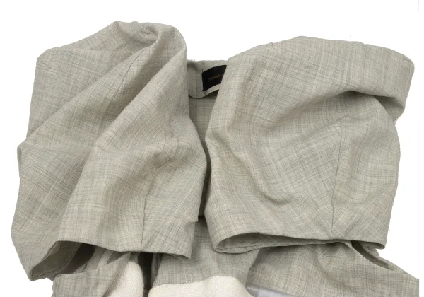 COMME des GARCONS Hem Different Material Switching Deformation Bolero K-171230_006