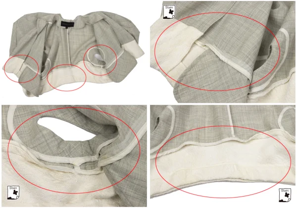 COMME des GARCONS  Hem Different Material Switching Bolero & Pants K-171232_007
