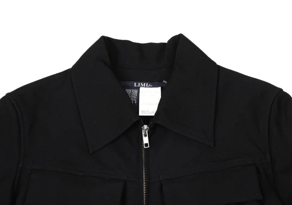 LIMI feu Wool Gathered Switching Zip Jacket K-171234_004