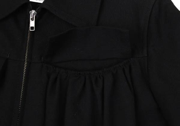 LIMI feu Wool Gathered Switching Zip Jacket K-171234_005