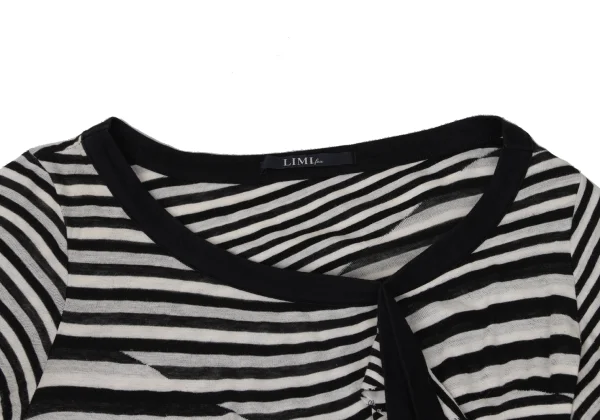LIMI feu Bias Striped Switching Tunic K-171236_004