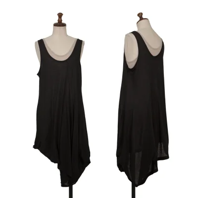 Y's Color Block Layered Asymmetrical Sleeveless Tunic