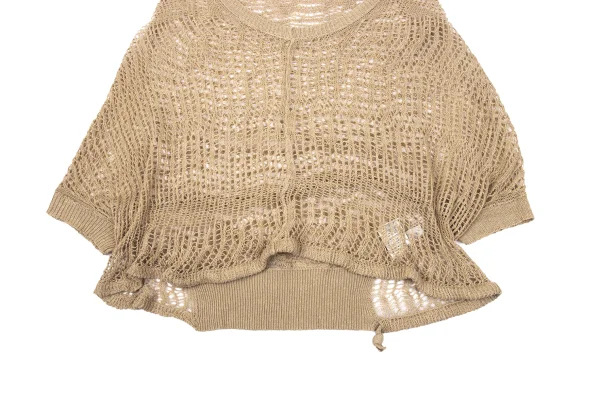 Y's Cotton Blended Vegetable Fiber Net Knit Top K-171240_005