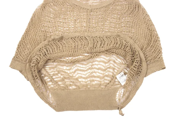 Y's Cotton Blended Vegetable Fiber Net Knit Top K-171240_006