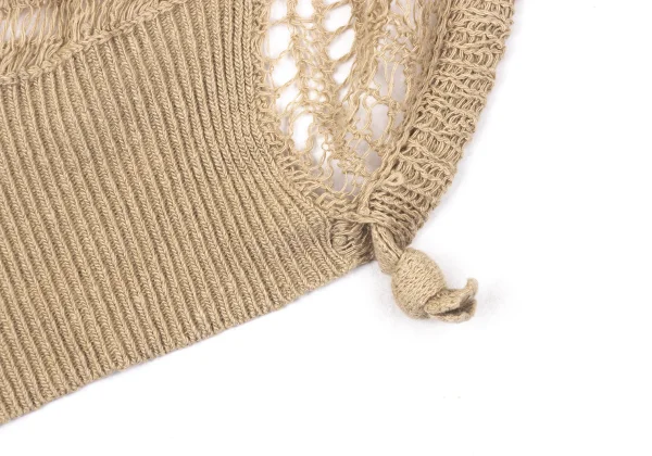Y's Cotton Blended Vegetable Fiber Net Knit Top K-171240_007