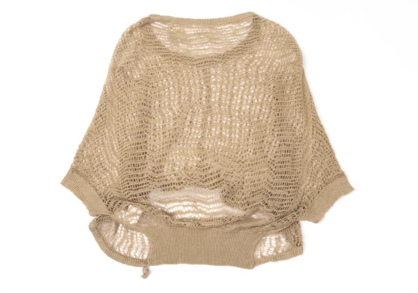 Y's Cotton Blended Vegetable Fiber Net Knit Top K-171240_008