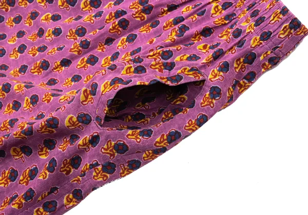 Y's Floral Printed Cotton Flare Skirt K-171241_004