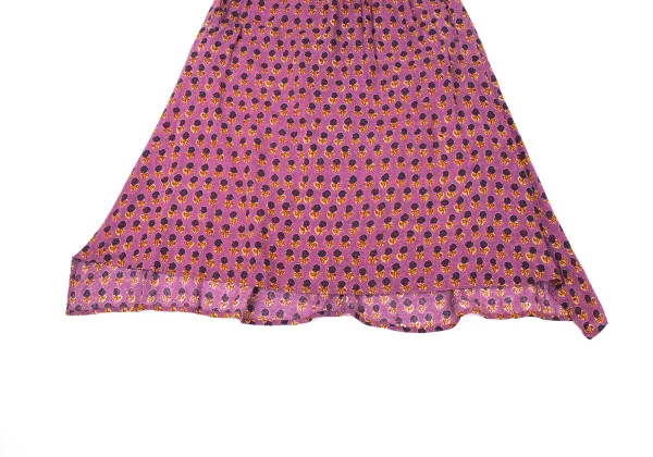 Y's Floral Printed Cotton Flare Skirt K-171241_006