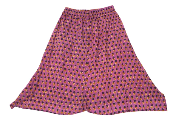 Y's Floral Printed Cotton Flare Skirt K-171241_008