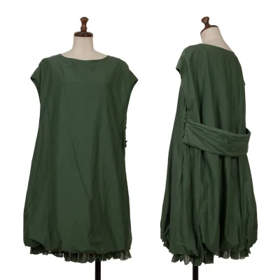 08sircus Cotton Silk Dyed Hem Tulle Balloon Dress