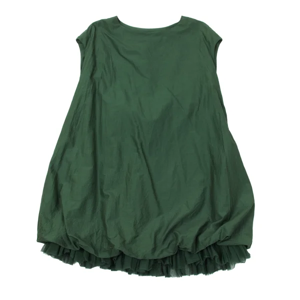 08sircus Cotton Silk Dyed Hem Tulle Balloon Dress K-171243_002