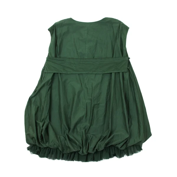 08sircus Cotton Silk Dyed Hem Tulle Balloon Dress K-171243_010
