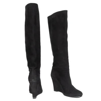 LIMI feu Suede Heel Long Boots