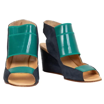 MM6 MAISON MARGIELA Switching Leather Heel Sandal