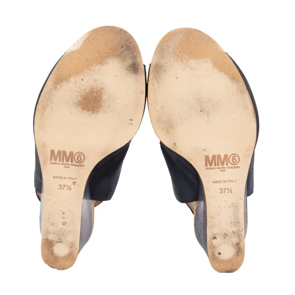 MM6 MAISON MARGIELA Switching Leather Heel Sandal K-171245_012