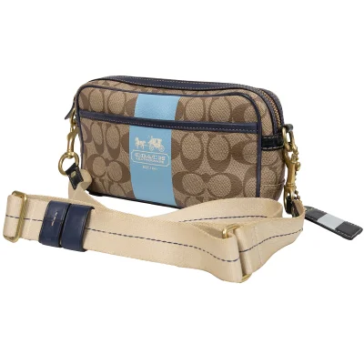 COACH 769-11355 Line Printed Shoulder Bag