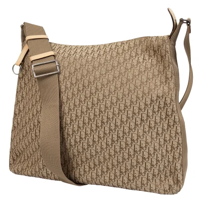 Christian Dior 07RU 0064 Trotter Canvas Shoulder Bag