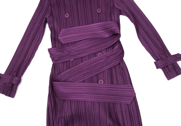 PLEATS PLEASE Double Breasted Coat K-171253_010