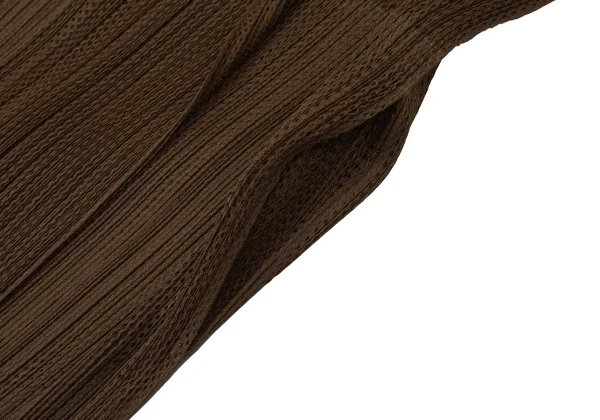 PLEATS PLEASE Mesh Buttonless Long Cardigan K-171255_008