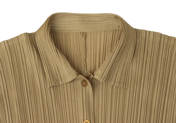 PLEATS PLEASE Pleated Long-sleeve Shirt K-171257_003