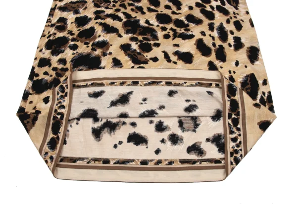 LEONARD Wool Silk Leopard Printed Dress K-171261_012
