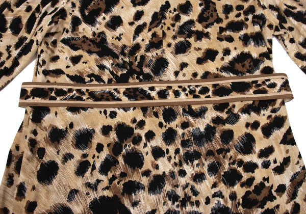 LEONARD Wool Silk Leopard Printed Dress K-171261_016