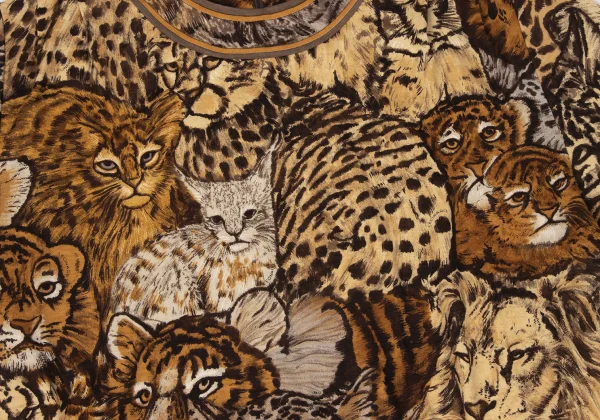LEONARD Animal print Gather Shoulder Blouse K-171263_005