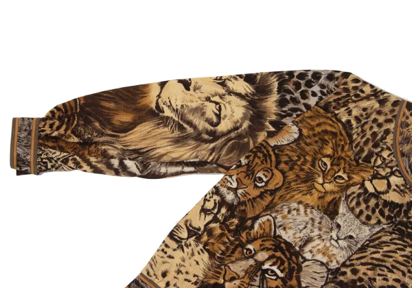 LEONARD Animal print Gather Shoulder Blouse K-171263_007