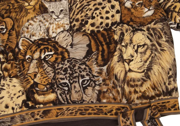 LEONARD Animal print Gather Shoulder Blouse K-171263_011