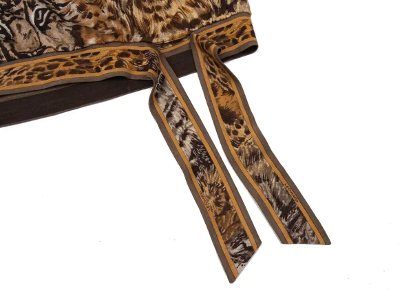 LEONARD Animal print Gather Shoulder Blouse K-171263_012