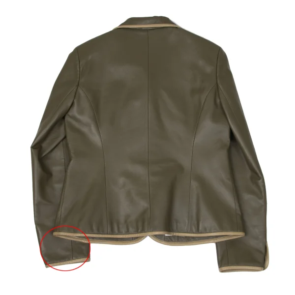 BALMAIN Sheep Leather Flower Button Jacket K-171265_014