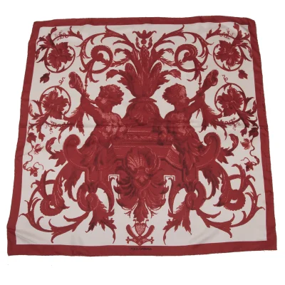 DOLCE&GABBANA Baroque Pattern Silk Scarf