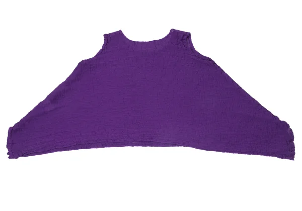 ISSEY MIYAKE me Dyed Crepe Pleated Flared Sleeveless Top K-171268_008