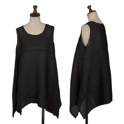 ISSEY MIYAKE me Dyed Crepe Pleated Flared Sleeveless Tunic