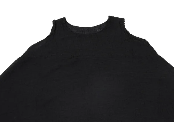 ISSEY MIYAKE me Dyed Crepe Pleated Flared Sleeveless Tunic K-171270_003