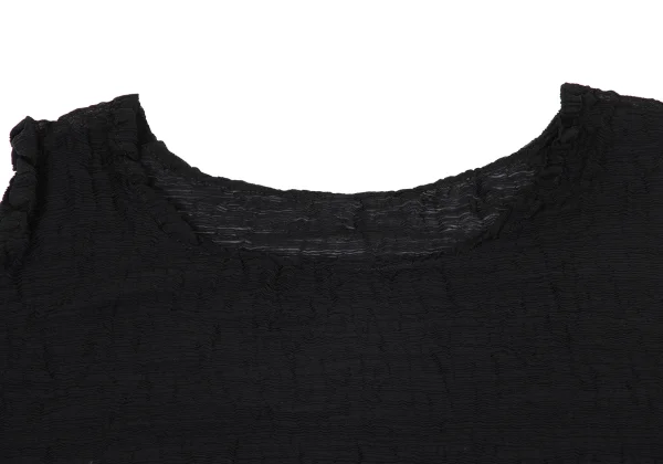 ISSEY MIYAKE me Dyed Crepe Pleated Flared Sleeveless Tunic K-171270_004
