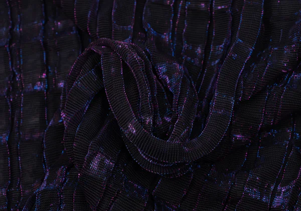 ISSEY MIYAKE me Lame Pleated Sheer Shirt K-171273_013