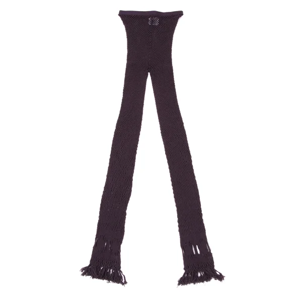 ISSEY MIYAKE me Mesh Fringe Leggings Pants Bordeaux Free K-171276_001