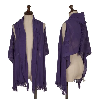 ISSEY MIYAKE A-POC INSIDE Dyed Mesh Fringe Sleeveless Cardigan