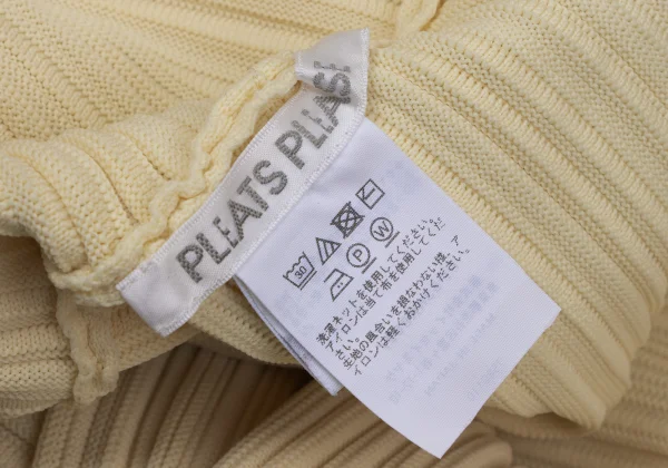 PLEATS PLEASE Crepe Knit High Neck Top K-171280_013