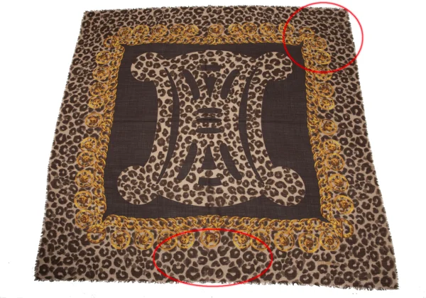 CELINE Leopard Chain Print Scarf K-171282_002