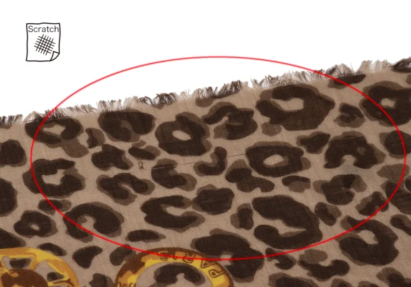 CELINE Leopard Chain Print Scarf K-171282_004