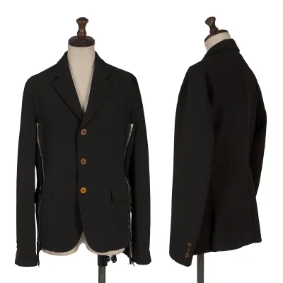 COMME des GARCONS Poly Fulling Side-zip Reconstructed Jacket