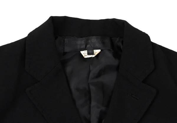 COMME des GARCONS Poly Fulling Side-zip Reconstructed Jacket K-171284_004