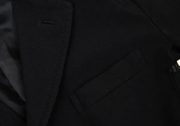 COMME des GARCONS Poly Fulling Side-zip Reconstructed Jacket K-171284_006