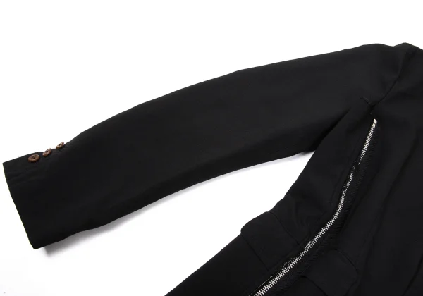COMME des GARCONS Poly Fulling Side-zip Reconstructed Jacket K-171284_007